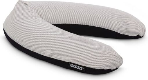 Snoozzz Zwangerschapskussen Zijslaapkussen Lichaamskussen Premium kwaliteit - 185 cm - microparel vulling- luxe draagtas - afneembare hoes van 100% katoen - Ligne