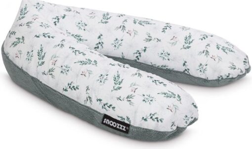 Snoozzz Zwangerschapskussen Zijslaapkussen Lichaamskussen Premium kwaliteit - 185 cm - microparel vulling- luxe draagtas - afneembare hoes van zachte teddy met katoen - Teddy Natur
