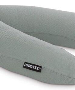 Snoozzz Zwangerschapskussen Zijslaapkussen Lichaamskussen Premium kwaliteit - 185 cm - microparel vulling- luxe draagtas - afneembare hoes van Hydrofiel katoen - Stone