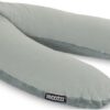 Snoozzz Zwangerschapskussen Zijslaapkussen Lichaamskussen Premium kwaliteit - 185 cm - microparel vulling- luxe draagtas - afneembare hoes van zachte teddy met katoen - Teddy Stone