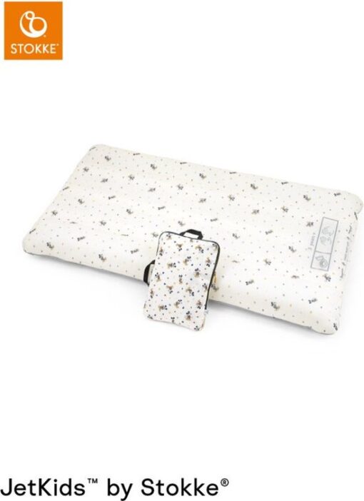 Stokke JetKids CloudSleeper, Mickey Celebration - Opblaasbaar reisbed - Geïntegreerde pomp, ademende mesh-hoes en bumpers over volledige lengte om uw kind veilig te houden - voor kinderen vanaf 3 jaar