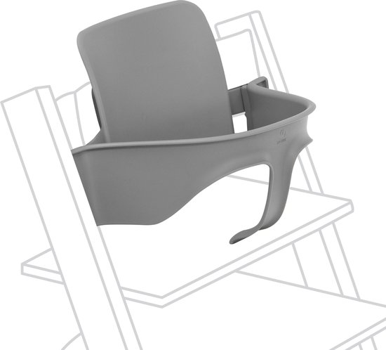 Tripp Trapp Baby Set van Stokke, Storm Grey - Verander de Tripp Trapp stoel in een kinderstoel - Afneembare zitting voor 6-36 maanden - Compatibel met Tripp Trapp-modellen na mei 2006