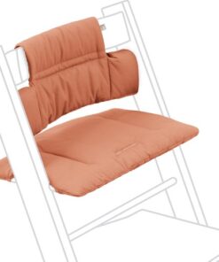 Tripp Trapp Klassiek kussen, Terracotta - Combineer met de Tripp Trapp stoel voor ondersteuning en comfort - Machinewasbaar - Past op alle Tripp Trapp stoelen