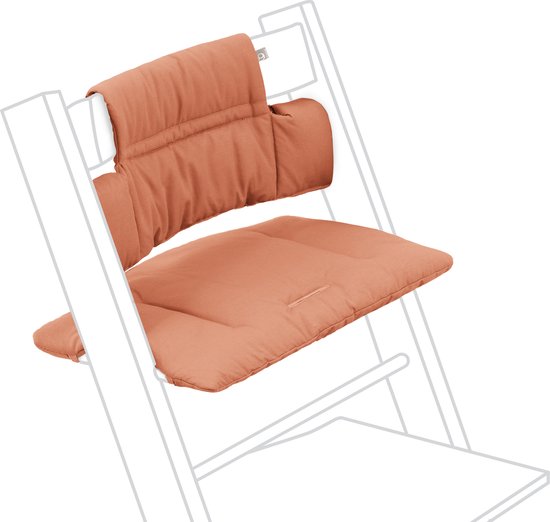 Tripp Trapp Klassiek kussen, Terracotta - Combineer met de Tripp Trapp stoel voor ondersteuning en comfort - Machinewasbaar - Past op alle Tripp Trapp stoelen