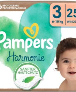 4x Pampers Harmonie Luiers Maat 3 (6 -10 kg) 25 stuks