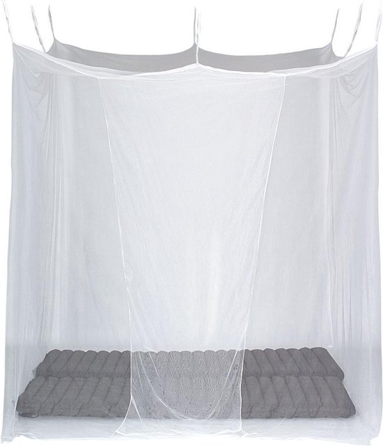 Abbey Camp Klamboe - 2 persoons - Boxmodel - Wit - 200 x 200 cm