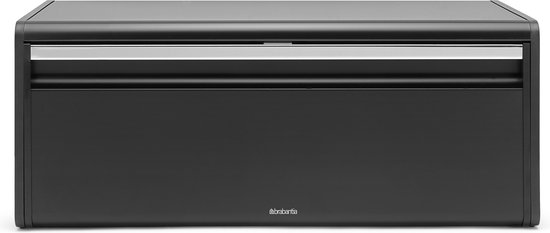 Brabantia Broodtrommel - met klepdeksel - Matt Black
