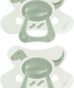 Difrax Natural Fopspeen - 18+ Maanden - Groen met Dinoprint