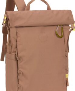 Lässig Luiertas Rugzak met laptopvak Green Label Outdoor Rolltop Backpack 18,4L Almond Lichtbruin