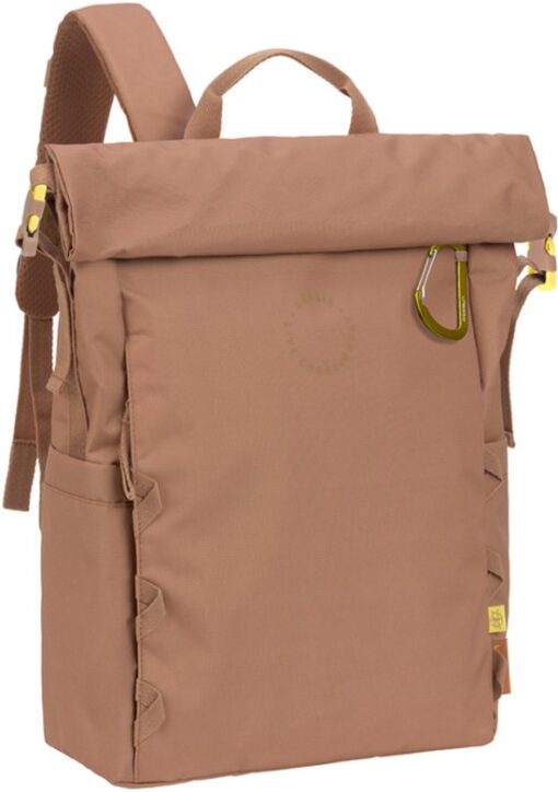 Lässig Luiertas Rugzak met laptopvak Green Label Outdoor Rolltop Backpack 18,4L Almond Lichtbruin
