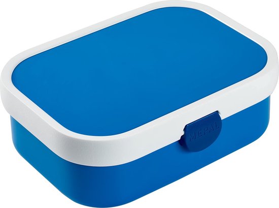 Mepal Campus Lunchbox voor Kinderen – Blauw – Met Handige Vakjes – Ruimte voor 4 Boterhammen - Broodtrommel