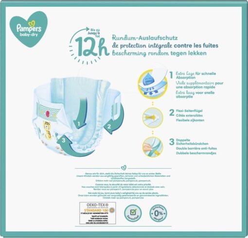 Pampers - Baby Dry - Maat 4 - Maandbox - 168 luiers
