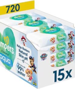 Pampers - Harmonie Aqua - Billendoekjes - Paw Patrol - 15 x 48 stuks (720 doekjes)