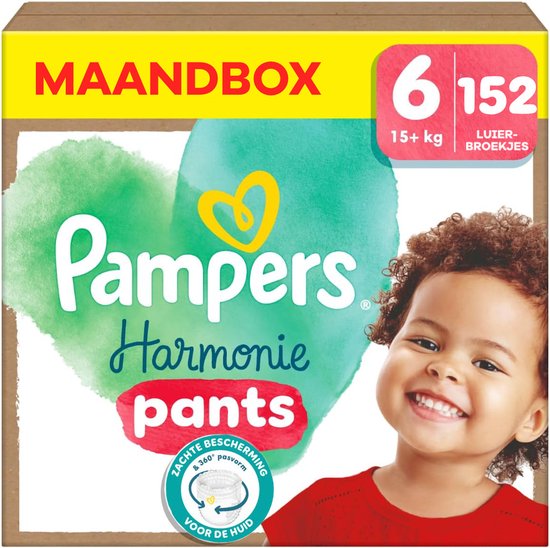 Pampers - Harmonie Pants - Maat 6 - Maandbox - 152 stuks - 15+ KG