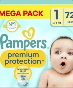 Pampers - Premium Protection - Maat 1 - Mega Pack - 72 stuks - 2/5 KG