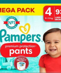 Pampers - Premium Protection Pants - Maat 4 - Mega Pack - 93 stuks - 9/15 KG