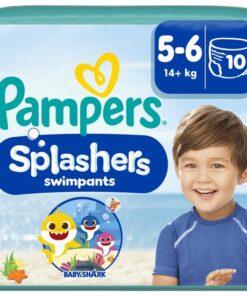 Pampers Splashers - Maat 5-6 (14+ kg) - 10 Wegwerpbare Zwemluiers
