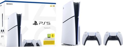 PlayStation 5 - Disc Edition - Slim - 2 DualSense Draadloze Controllers Bundel