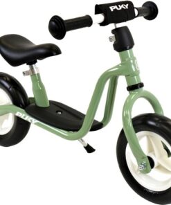 Puky Metalen Loopfiets Starter Retro Groen Limited Edition vanaf 2 Jaar - Retro Groene Loop Fiets - Verstelbaar Zadel 30 tot 39 cm - Voor Jongens en Meisjes - Compact en Veilig - Lage Instap met Voetenplank