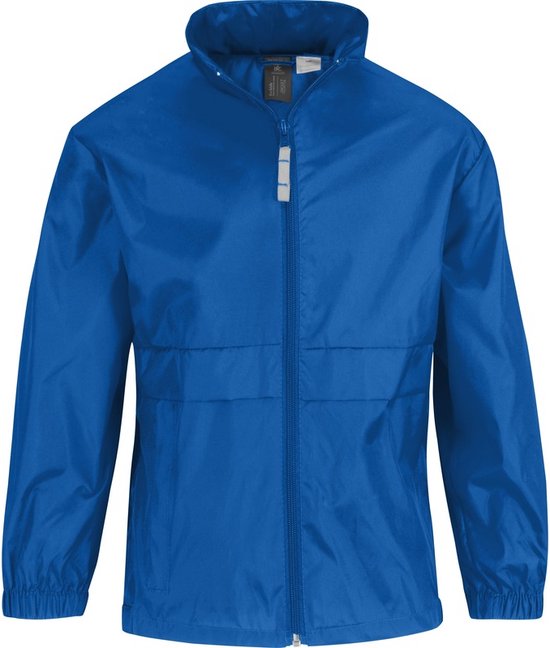 Regenkleding voor jongens/meisjes - blauw - Sirocco windjas/regenjas - kinderen - Nylon 122/128 Kobalt