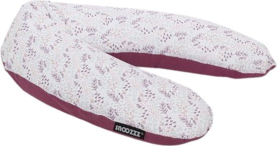 Snoozzz Zwangerschapskussen Zijslaapkussen Lichaamskussen Premium kwaliteit - 185 cm - microparel vulling - luxe draagtas - 100% hydrofiel katoen - Natur Rose