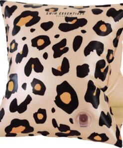 Swim Essentials | Beige Panterprint Zwembandjes 0-2 jaar