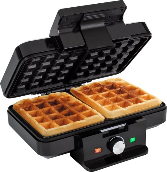 Tristar WF-1165 - Wafelijzer 1000W - 2 wafels - Anti aanbaklaag - PFAS-vrij