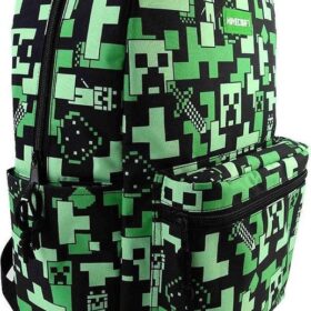 Minecraft Creeper Rugzak Laptop / Tablet Vak - Hoogte 44cm