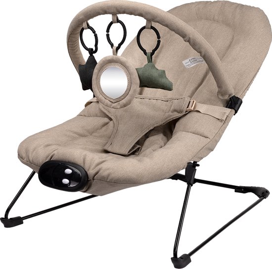 Novi Baby® Musical Cloud Wipstoel - Bouncer - Schommelstoel - Beige
