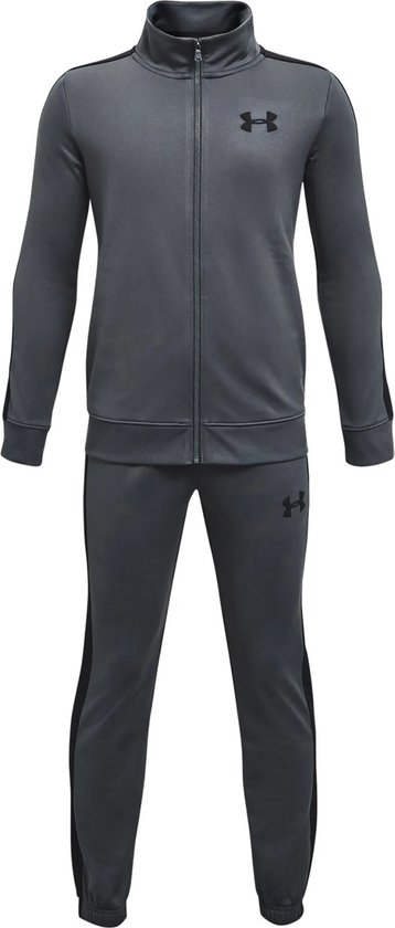 Under Armour UA Rival Knit Track Suit Unisex Trainingspak - Grijs - Zwart