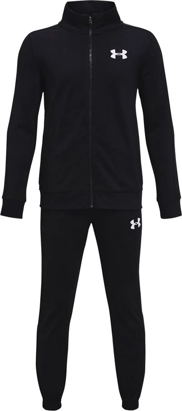 Under Armour UA Rival Knit Track Suit Unisex Trainingspak - Zwart - Wit
