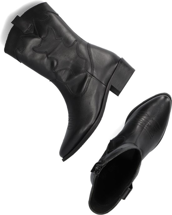 Wysh Nolia Laarzen - Leer - Meisjes - Zwart - Maat 36