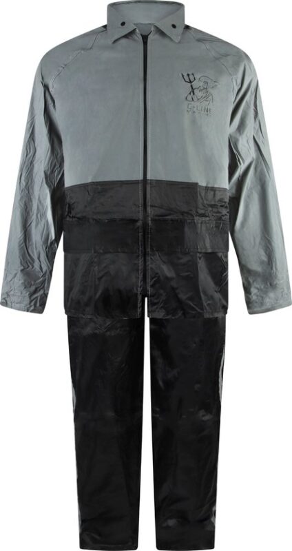 C-Line Regenpak met Capuchon - Reflecterende Jas - Nieuw Model - Kinder maat 158/164