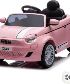 Fiat 500e - Elektrische Kinderauto - 12V accu - 1 tot 5 jaar - Roze