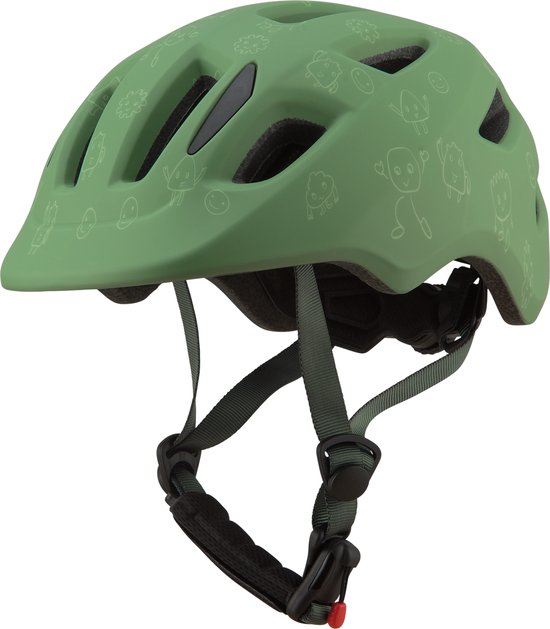 GO-OFF FIRST Kinderhelm - Extra Veilige Fietshelm voor Kinderen - Voor Fietsen en Skaten - Kind vriendelijke Jongens en Meisjes Helm van 1 - 4 Jaar - Groen - Maat XS