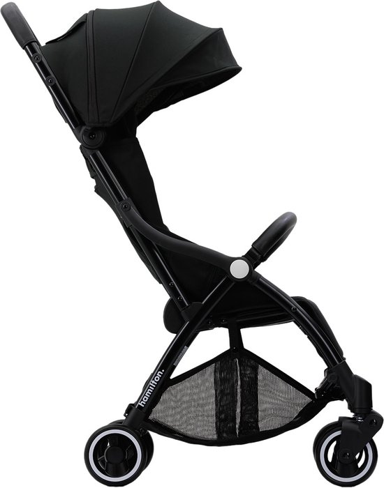 Hamilton by Yoop X1 Plus Buggy – MagicFold™ Technologie – Tot 22 kg – Premium Wandelwagen – Plooibuggy Baby – Inklapbaar – Kinderwagen – Verlengde Zonnekap – Zwart