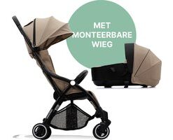 Hamilton by Yoop X1 Plus Kinderwagen – Buggy Inklapbaar met monteerbare Wieg – 2 in 1 Wandelwagen – MagicFold™ Technologie – Geschikt van 0 maanden tot 4 jaar – Tot 22 kg – Licht, Verstelbaar & Wendbaar – Kaki