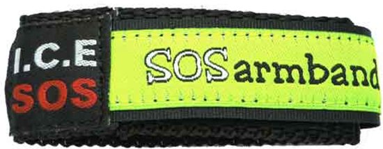 ICE SOS armband geel (LARGE) SOS armband ( 12 jaar en ouder) Geef hem cadeau aan je vriend of vriendin, vader of moeder. Altijd belangrijke vitale gegevens bij de hand. Superhandig bij het sporten, sportschool, sportvoeding, loopgroep, IDSOLUTION