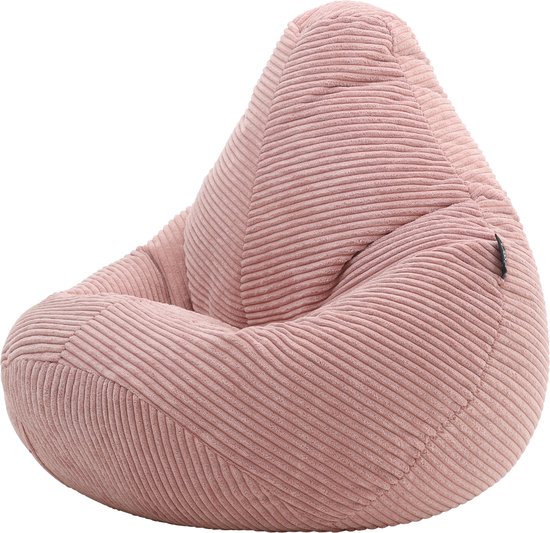 icon - Dalton Kinderzitzak Stoel - Ribfluweel - Oud roze
