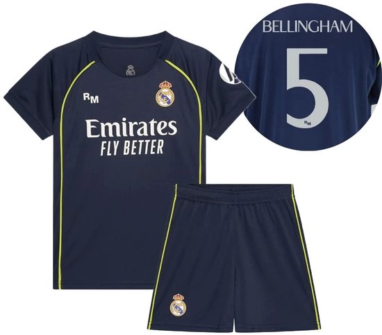 Jude Bellingham Real Madrid Uit Tenue 25/26 - Maat 116 - Sportkledingset - Voetbaltenue - Jongens & Meisjes - Real Madrid Fanshop - Officiële Merchandise