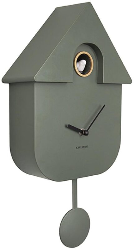 Karlsson Koekoeksklok Modern Cuckoo ABS - Jungle Groen - 41x8,5x21,5cm - Scandinavisch