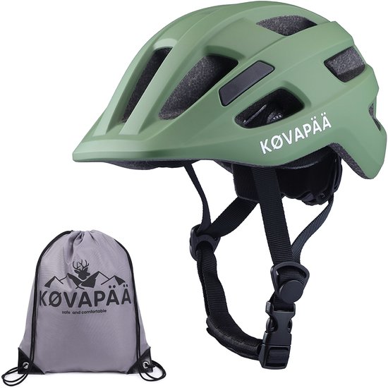 Køvapää® Lappi - Fietshelm Baby - Vanaf 9 Maanden - Maat 44-48 cm - XXS- Helm Baby - Groen