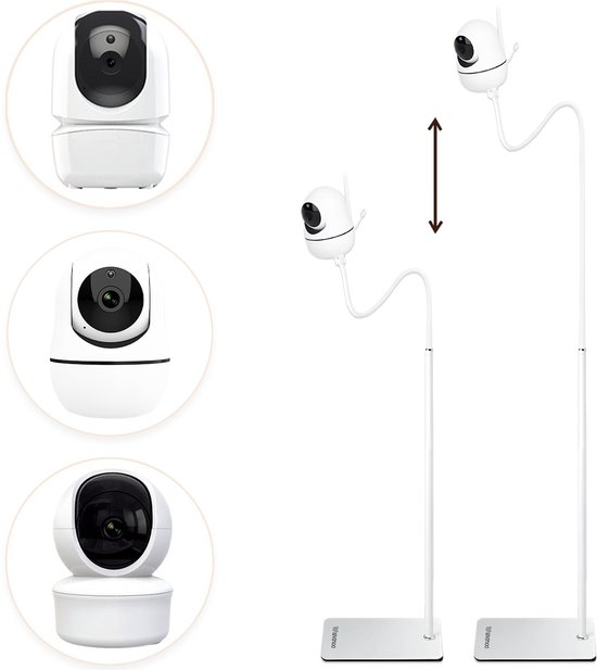Lovinoo Babyfoonhouder – Babyfoon houder - Camera Houder – Baby Camera - Babyfoon Standaard - Babyfoon Statief - Babyfoon houder universeel – Vloerstandaard – Babyfoon statief - Flexibel