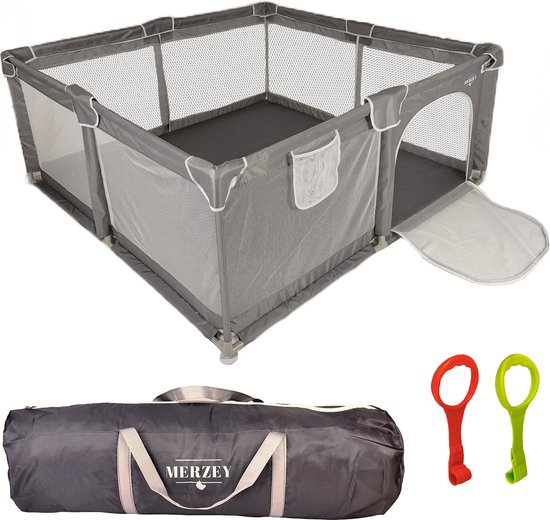 MERZEY® Grondbox – Baby Box – Babybox – Speelbox – inclusief draagtas- groot oppervlak - inclusief speelballen