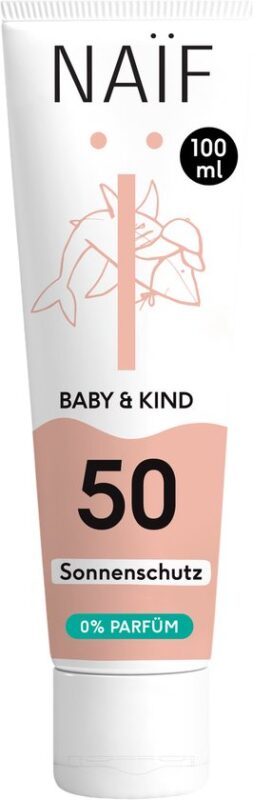 Naïf - Minerale Zonnebrand crème - Baby's & Kinderen - 0% parfum - SPF50 - 100ml