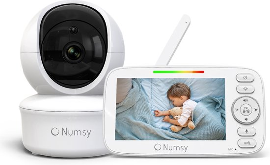 Numsy Babyfoon Parent Pro met Camera - Baby Monitor Camera - Babyphone