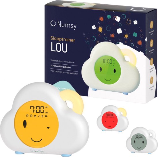 Numsy Lou Slaaptrainer Kinderen 2.0 - Kinderwekker met Nachtlampje - Slaapwekker