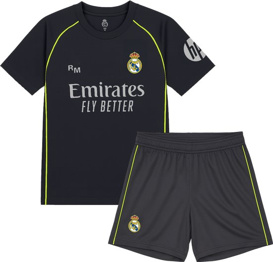 Real Madrid Uit Tenue 25/26 - Maat 164 - Sportkledingset - Real Madrid Fanshop - Voetbaltenue - Tenue & Broekjes - Voetbalkleding - 100% Polyester