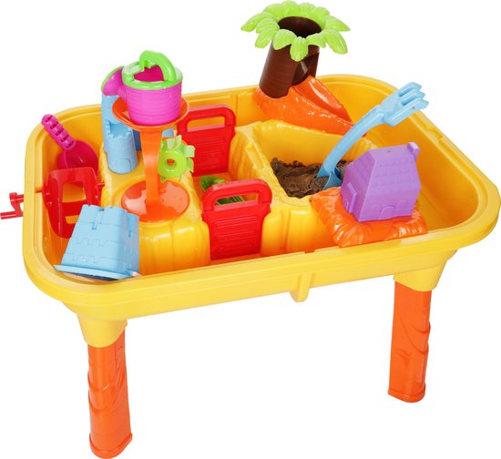 Rockerz Watertafel - Zandtafel - Speeltafel - Water speelgoed - Buitenspeelgoed - 25 delig - inclusief accessoires - Stimuleert hand-oog-coördinatie - Eenvoudig te monteren - Urenlang speelplezier gegarandeerd