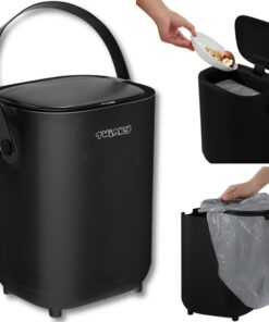 Twinky® Luieremmer – 15 Liter Inhoud – Geurvrije Luier Emmer met Hygiënesensor – Ruimte voor 30 Luiers – Duurzaam & Stijlvol - Bruin